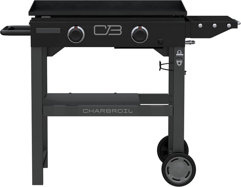 Charbroil 28" Performance Series Propane Gas Griddle with Cart 2 Burner Flat Top Grill, Black - 463459924