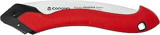 Corona Tools 10-Inch RazorTOOTH Folding Pruning Designed for Single Use | Curved Blade Hand Saw | Cuts Branches Up to 6" in Diameter | RS16150, Red