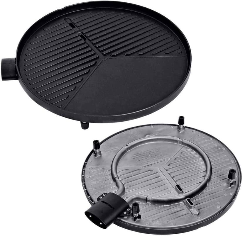 Happygrill Electric Grill with Temperature Control 1350W Non-Stick BBQ Stand Grill for Outdoor Patio Garden