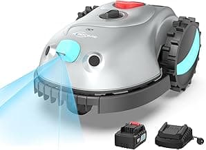 V100 Robotic Lawn Mower with Visual Navigation, Smart Obstacle Avoidance, Adjustable Cutting Height, Low Noise – Ideal for Small Lawns