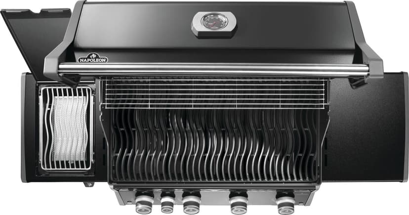 Napoleon Rogue PRO 525 Propane Gas Grill with Infrared Side Burner, Black - 5 Burners