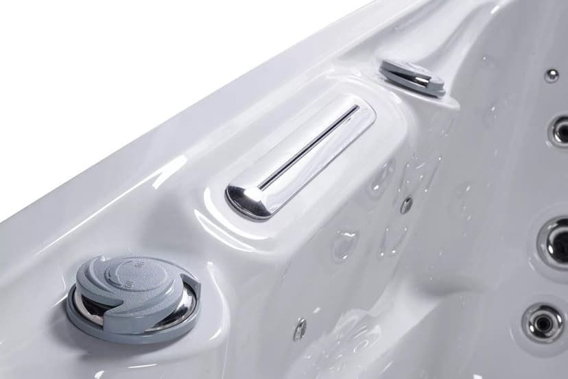 Comfort Hot Tubs - Hot Tub Spa - Seats 5-6 People - 51 Jets – Standard Heavy Duty Flip Cover, Water Fountains, Ozonator, LED Lights, Headrests, and More