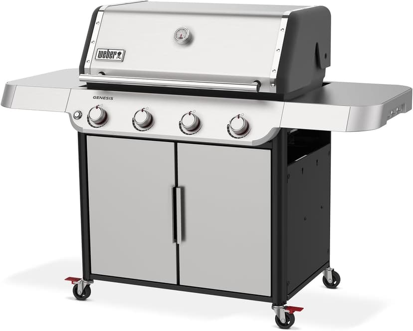 Weber Genesis S-415 Liquid Propane Gas Grill, Stainless Steel