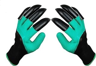 DCCPAA Garden Gloves with Claws,Claw Gardening Gloves for Digging,Planting, Weeding, Seeding-Waterproof for Men and Women