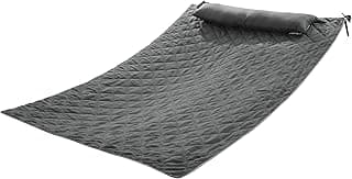 Hombys Outdoor Hammock Pad & Pillow Set, 2 Person Hammock Pad, Grey