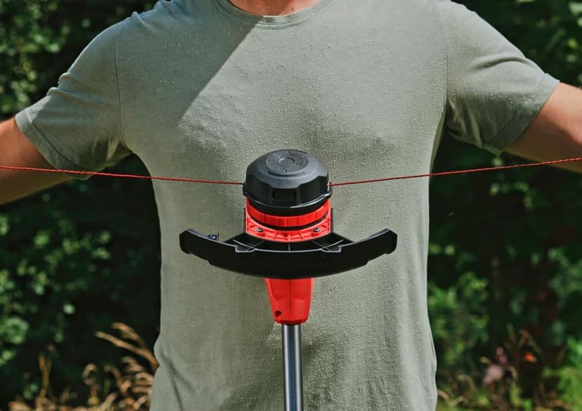 Skil LT4823B-10 PWR CORE 20 Brushless 20V 13'' String Trimmer Kit, Includes 4.0Ah Battery and Charger, Red