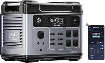 OUKITEL Portable Power Station 2048Wh, 2400W (5000W Surge), Pure Sine Wave AC Outlet, LiFePO4 Battery for Home Backup, Outdoors Camping
