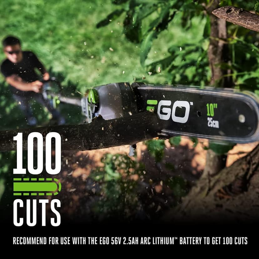 EGO POWER+ Pole Saw, Cordless Electric Pole Saw for Tree Trimming with Telescopic LED Cut Line Indicator, Battery and Charger Not Included - PS1000