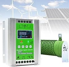 New Upgraded Wind Solar Hybrid Charge Controller 2000W/4000W/6000W/8000W/10000W/12000W 12V/24V/48V Auto Switch Regulator for Wind Turbine Generator Charger ,12V/24V-2000W