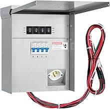 briidea Home Integration Generator Transfer Switch Kit, 15 Amp 120V 4-Circuit Indoor/Outdoor Generator Transfer Switches with IP 67 Waterproof, Prewired, All Ready for a Next Power Outage