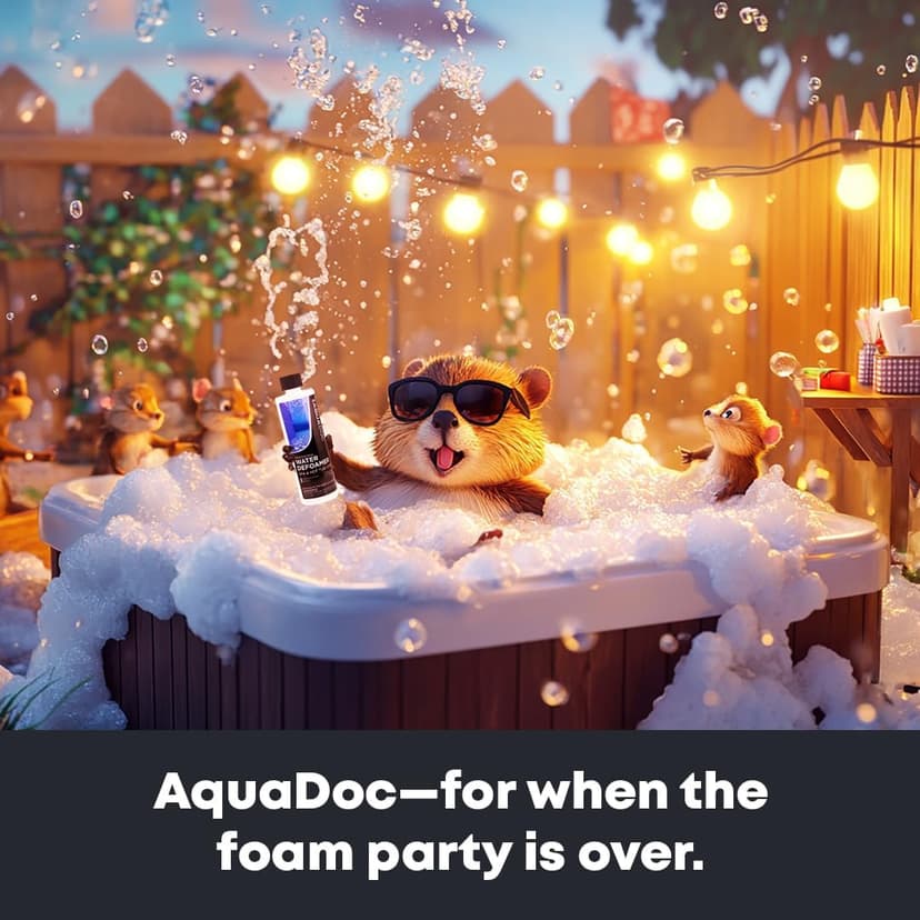 Hot Tub Defoamer - Spa Defoamer for Hot Tub Owners 16oz, Spa Anti Foam to Keep Foam Down, HotTub Chemicals Made in The USA - AquaDoc