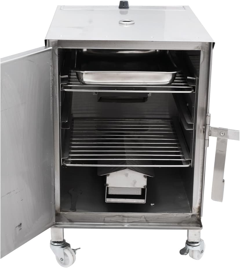 SmokinTex Pro 1100 Electric Smoker - Stainless Steel Portable Smoker with Temperature Control, Wood Chip Tray, and Meat Probe for BBQ, Jerky, Vegetables - Indoor/Outdoor Use