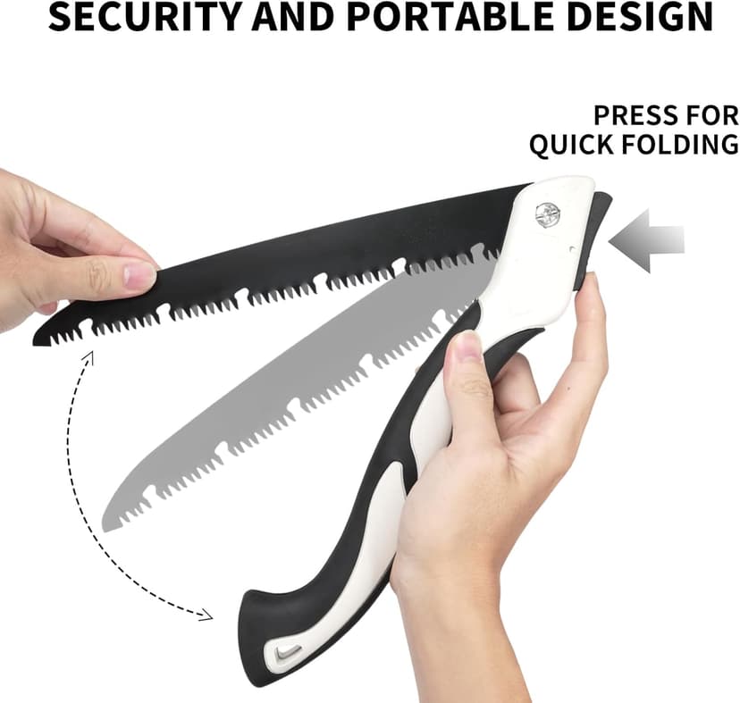 Premium Folding Saw - Ideal for Tree Trimming, Wood Cutting, Gardening, Camping & Hiking