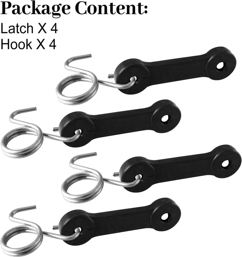 Bagger Latches for Crafts Mower - Rubber Latch Straps for Crafts hu sqvarna Poulan Pro Bagger, 532160793 Latch Hooks for Bagger Chute on Crafts HU Poulan Pro Riding Lawn Mower Tractor