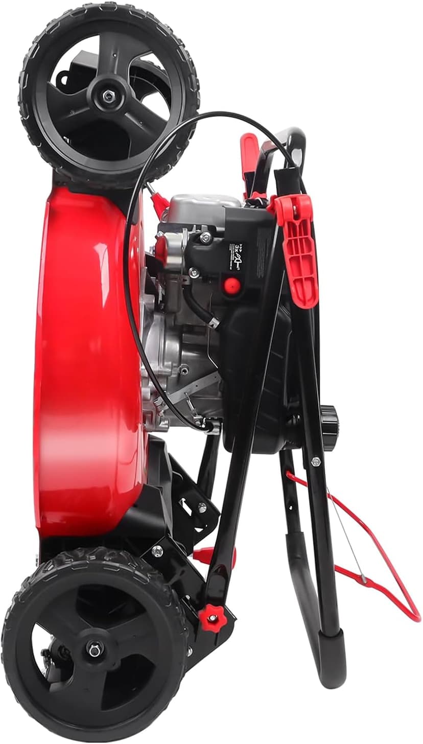 PowerSmart Gas Lawn Mower 21-Inch 144cc OHV Engine 3-in-1 Push Mower with Bagging