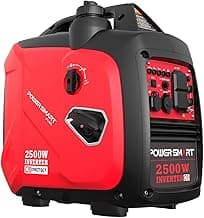 PowerSmart 2500-Watt Gas Powered Portable Inverter Generator, CO Sensor, Super Quiet for Camping, Home Emergency Use, EPA Compliant 2025 Version