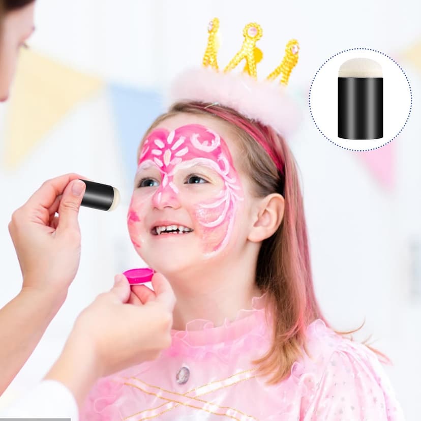 Finger Sponge Daubers, 20 Pieces Finger Painting Sponge Set Daubers Washable DIY Craft Drawing Tools Flower Stencil Finger Painting Brush for Card Making