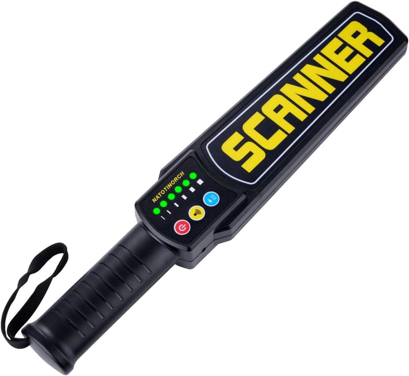 Handheld Metal Detector Wand Rechargeable, Security Wand, for Safety Inspection, Scanning All Metal Products (with Built-in Battery)