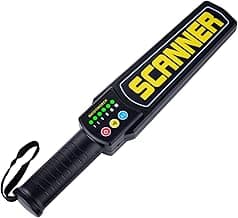 Handheld Metal Detector Wand Rechargeable, Security Wand, for Safety Inspection, Scanning All Metal Products (with Built-in Battery)