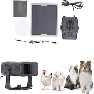 Chicken Coop Heater for Winter, Solar Powered Heater, Solar Heater for Chicken Coop Home Car Greenhouse, Solar Panel Heater with Overheating Protection for Chicken Kitten Puppy Pets