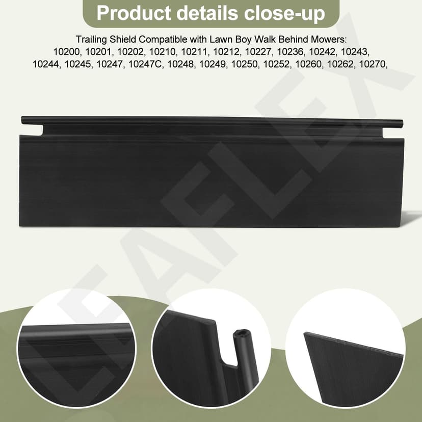 92-8647 Trailing Shield Compatible with Toro Lawn Boy Walk Behind Mowers 20010, 20011, 20020, 20021, 20022, 20023, 20023C, 20025, 20027, 20028