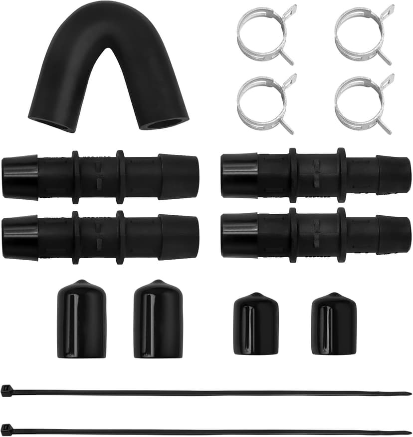 Engine Heater Core Bypass Kit with 5/8" 3/4" Hose,Compatible with GM Chevy Silverados Tahoes Yukons Honda Civic Ford Jeep,Replacement for 626-001,Universal Fit Most Common Leaking Failed Heater Core