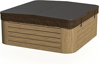 The Cover Guy Hot Tub Cover | Replacement Spa Covers with UV Protected Vinyl + High Density Foam | Energy-Saving Cover for All Climates | Fits Square Tubs with 82-84" Sides and 6" Corners | Espresso