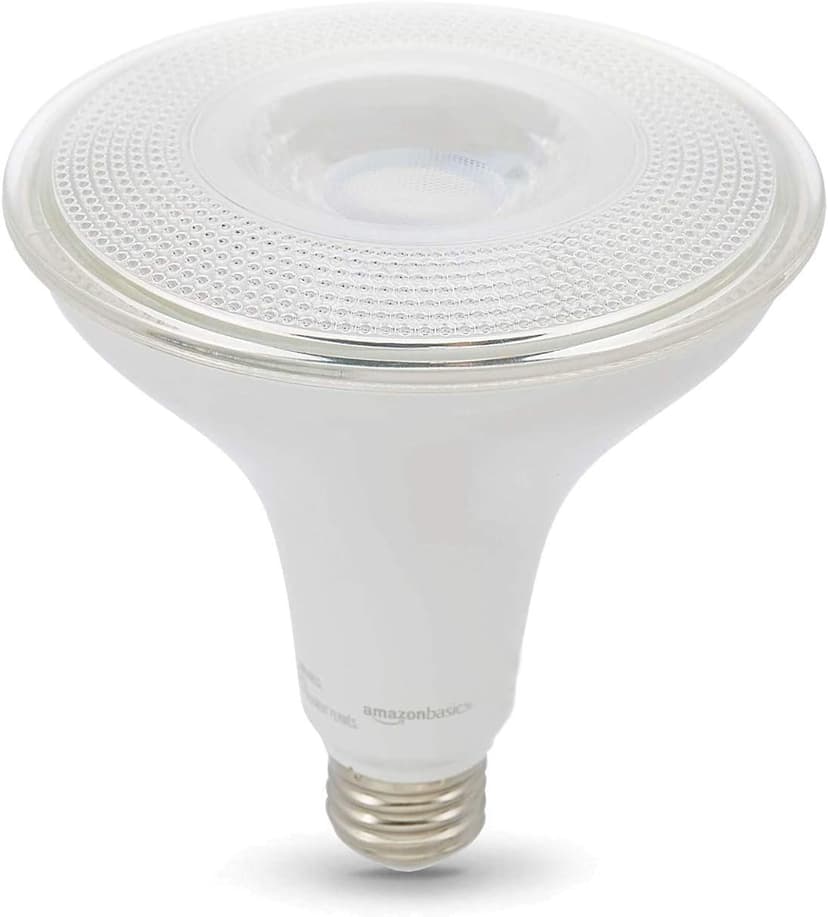 Amazon Basics PAR38 Dusk to Dawn Sensor LED Light Bulb, 120 Watt Equivalent, Energy Efficient 14W, E26 Standard Base, Daylight White 5000K, Non-Dimmable, 10,000 Hour Lifetime , 2-Pack