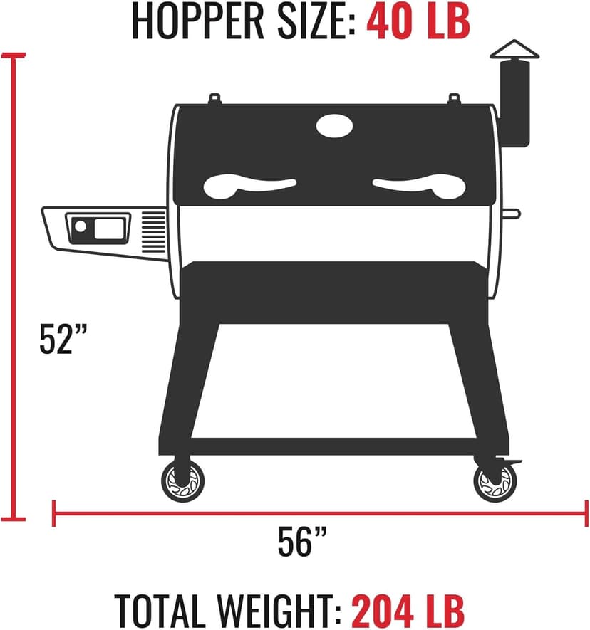 recteq Pellet Smoker Grill Flagship 1100, Wood Pellet Grill Smoker, Outdoor Grills & Smokers, Wi-Fi enabled, 1100 Sq. In. Cooking Area, 40 lbs Hopper