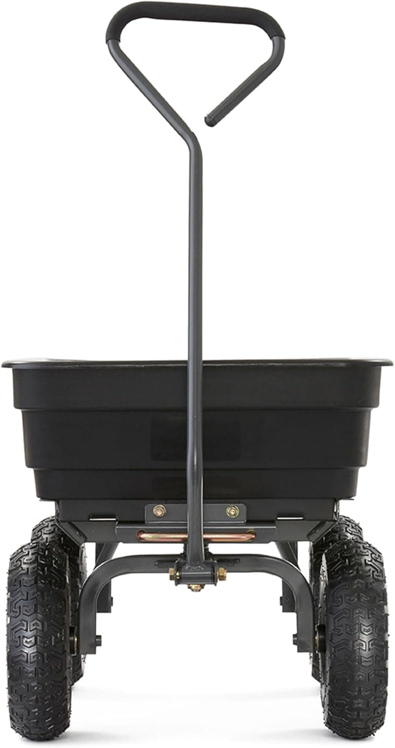 Gorilla Carts Utility Cart with Steel Frame, 600 Pound Capacity, and 10 Inch Tires