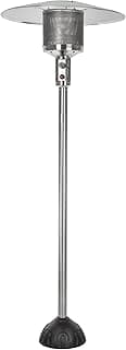 Fire Sense 61445 Natural Gas Patio Heater 45,000 BTU With Electric Ignition System For Residential - Stainless Steel
