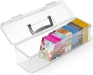 Seed Packet Organizer Box Plastic Portable Seed Packet Storage Box, Seed Storage Organizer