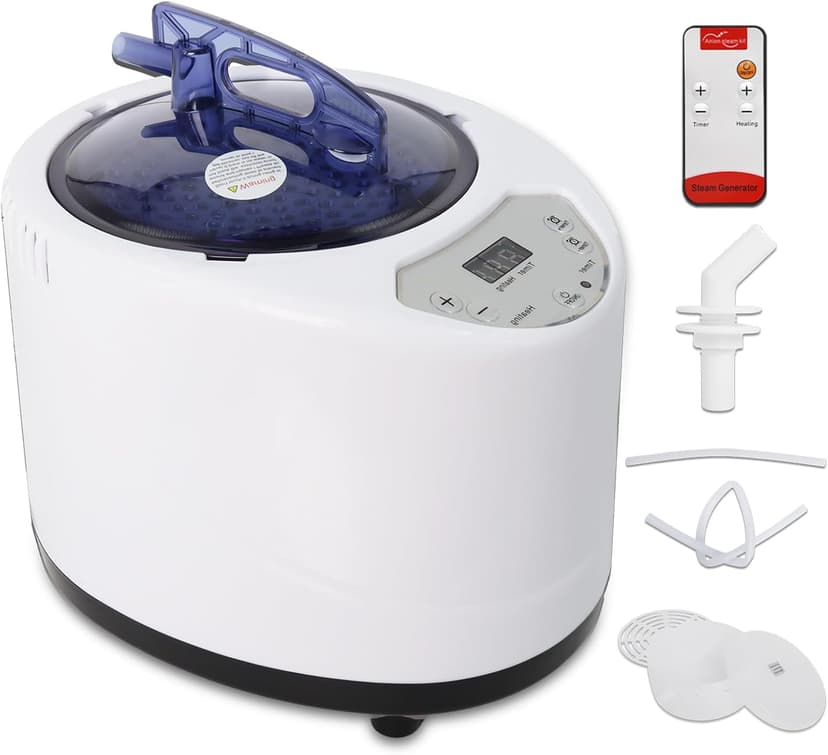 2.6L Sauna Steamer Machine, Portable Steam Generator Sauna Steamer with Remote Control, Sauna Steamer Pot for Home Shower Spa 1000w