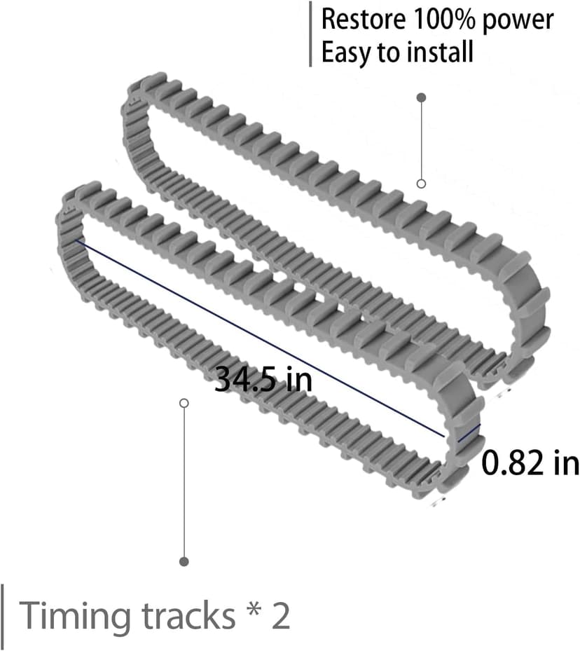 Nautilus Pool Robot Replacement Parts Kit, Guide Wheels, Pulley Gears, Timing Track, Climbing Ring, Compatible with M200 DX3