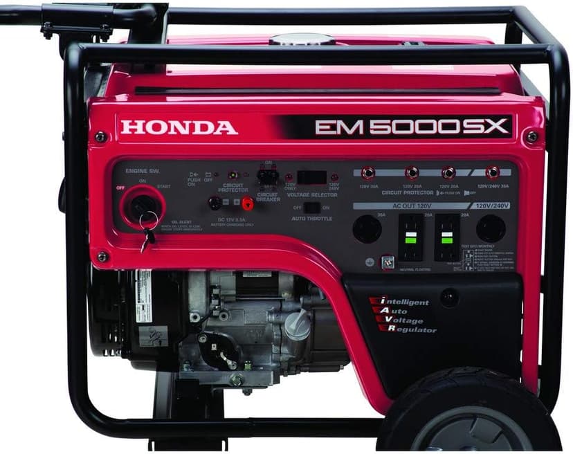 Honda 664350 EM5000SX 120V/240V 5000-Watt 389cc Portable Generator with Co-Minder