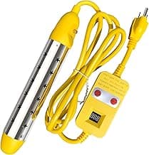 Portable Water Heater – 1500W Immersion Heater for Bathtub, Bucket, Hot Tub, and Mini Inflatable Pool – Fast Heating with Rust-Resistant 304 Stainless Steel Cap