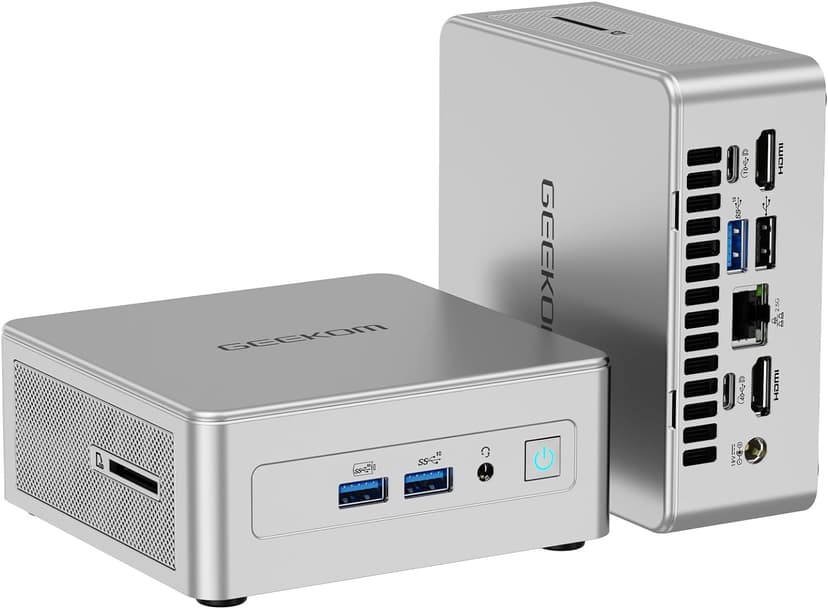 GEEKOM AE7 Mini PC AMD Ryzen 9 7940HS Mini Computers (up to 5.2GHz) 32GB DDR5 5600Mhz RAM 1TB M.2 2280 NVMe Gen4*4 SSD Mini Desktop Computer Windows 11 Pro AMD Radeon 780M/8K/WiFi6E/BT5.2/USB4.0