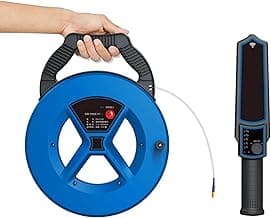 Pipe Locators Underground Pipe Blockage Detector Water Pipe Wall Scanner Pipe Locator Device with Waterproof Probe for Detecting PVC/Metal Pipes,30m