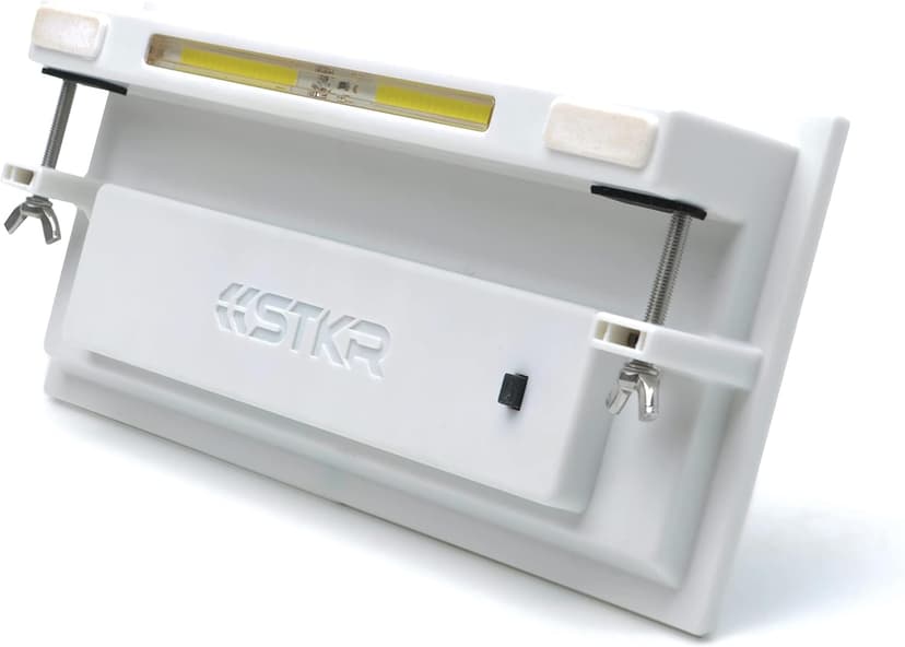 STKR Concepts EZ Home Security Solar Flood Gutter Light White