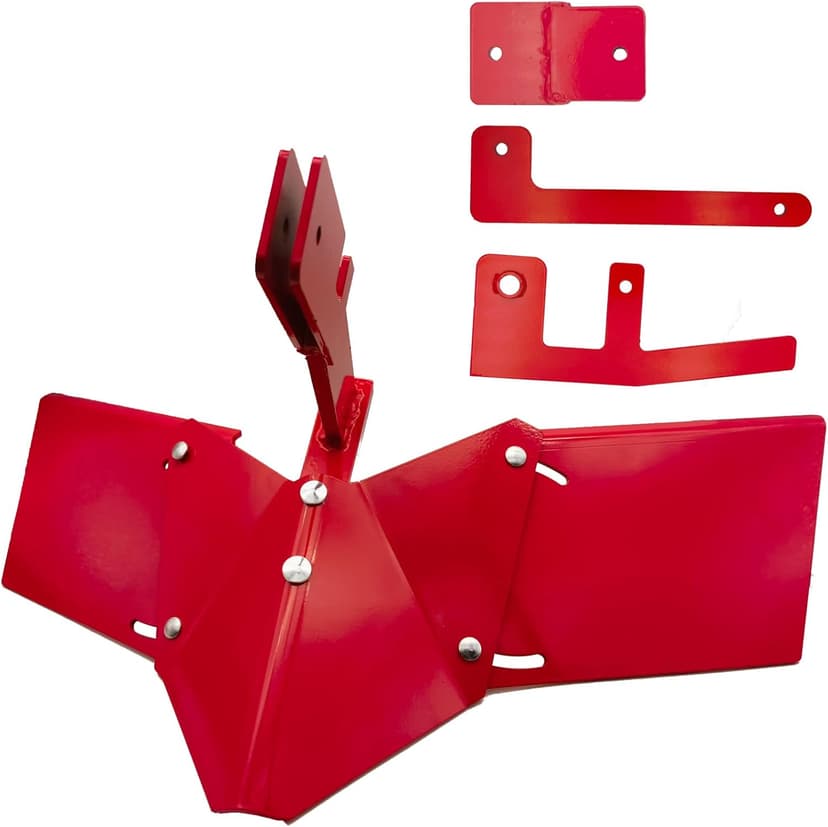 15683 Hiller-Furrower Kit for Rear Tine Tillers,Compatible with Earthquake Rear Tine Rototillers,Adjustable Wing, Three Kinds of Connection,Easy to Install,Red.