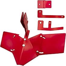 15683 Hiller-Furrower Kit for Rear Tine Tillers,Compatible with Earthquake Rear Tine Rototillers,Adjustable Wing, Three Kinds of Connection,Easy to Install,Red.