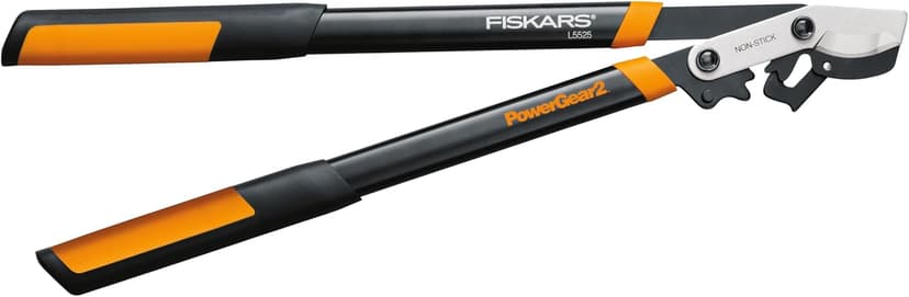 Fiskars Loppers for Tree Trimming, Heavy Duty, Sharp Bypass Steel Blade Tree Branch Cutter up to 1.75" Diameter Cut Capacity, PowerGear2 Design with Compound Action for 3X Power, 25" Hand Loppers