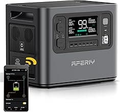 AFERIY P210 Portable Power Station 2400W (4800W Peak),2048Wh LiFePO4 Battery Generator with 1100W AC Charging & 500W Solar Charging,for Home Backup,Power Outages, Camping (Solar Panel Optional)