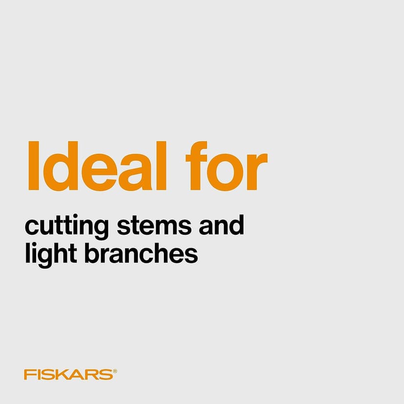 Fiskars Bypass Pruning Shears, Branch Cutter with 5/8" Cut Capacity, Garden Shears with Sharp Steel Blade, Rust Resistant, Ergonomic Pruners with Comfort Handle and Safety Lock, Gardening Hand Tools