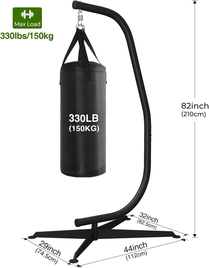 GREENSTELL Hammock Swing Stand, Hanging C-Stand with Spring Hook, for Indoor, Outdoor, Sturdy Hanging Stand Max Load 330lbs