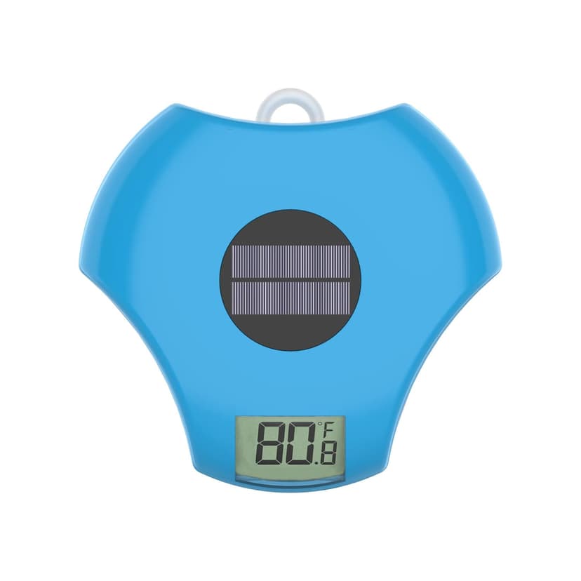 RINMEE Solar Digital Pool Thermometer Floating, Large Easy-to-Read Screen Display and Bold Numbers, High Accuracy and Wide Measuring Range for Swimming Pool, Spa, Hot Tub, Ice Bath, Fish Pond