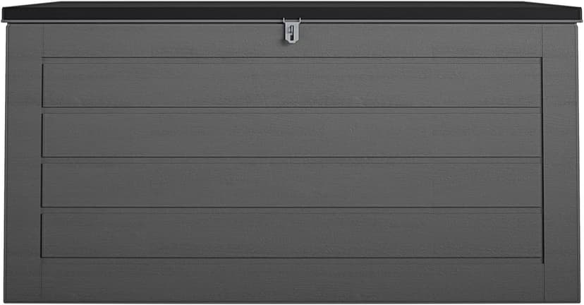 Cosco Outdoor Living 88180BGY1E Cosco Outdoor Patio Storage, Extra Large, 180 Gallons, Charcoal Deck Box, Black/Gray