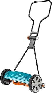 GARDENA (4018) Classic 16" Reel Lawn Mower with 5 Blades. Perfect Cut Every time for meticulous Yards. Eco-Friendly, Made in Europe