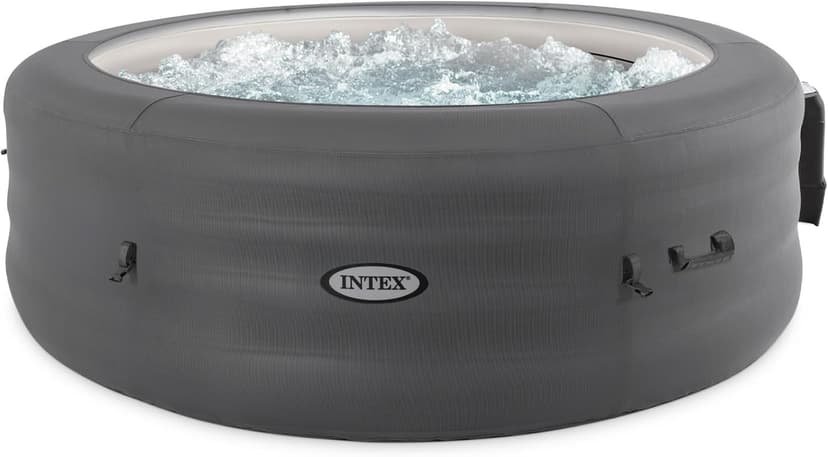 INTEX SimpleSpa Inflatable Hot Tub, 6 Person Bubble Massage Spa with Built-in Pump and Energy Efficient Cover