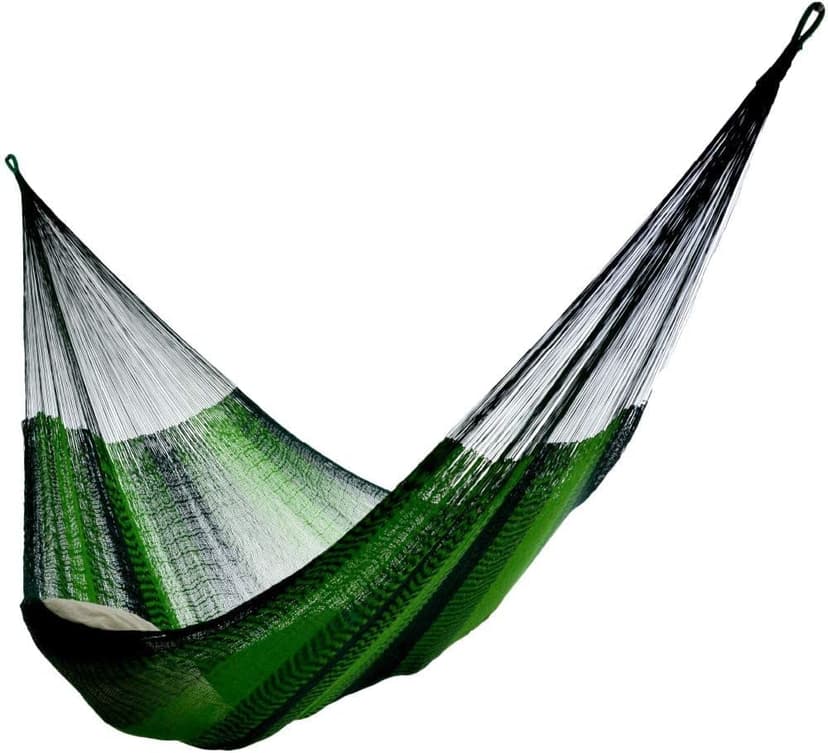 Hammocks Rada Mayan-Made Matrimonial Yucatan Hammock - Two Person - Fits 12.5 to 13 Feet Hammock Stand - Up to 550 Pounds, Two Green - Hanging Bed